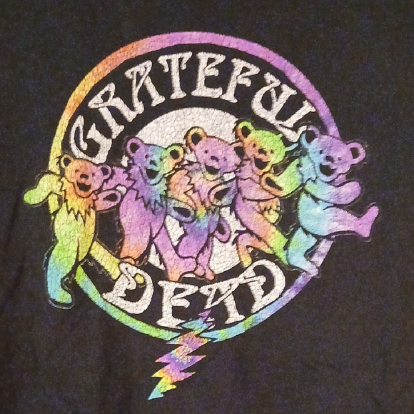 Grateful Dead Black T-Shirt with Colorful Graphic - Picture 2 of 3